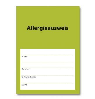 Allergieausweis 