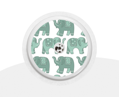 Sticker Motiv "Little Elefants" für Ihren FreeStyle Libre Sensor 
